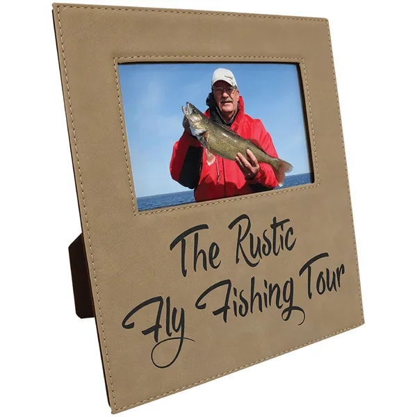 8 1/8" x 9 1/4" x 1/4" PU leatherette photo frame... from ASI 74601 Calico