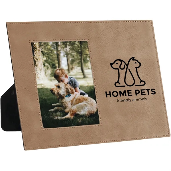 8 1/8" x 9 1/4" x 1/4" PU leatherette photo frame... from ASI 74601 Calico