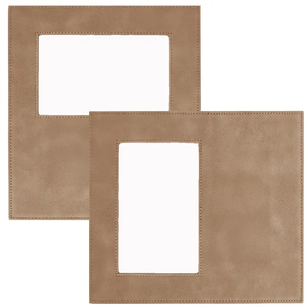 8 1/8" x 9 1/4" x 1/4" PU leatherette photo frame... from ASI 74601 Calico