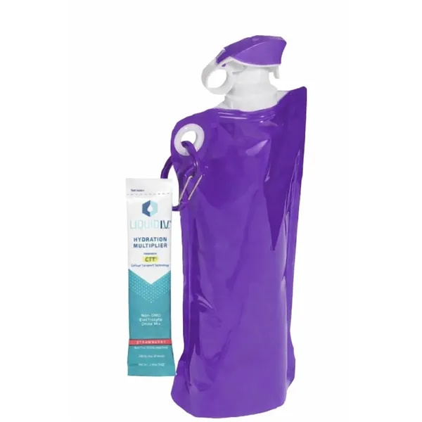 Foldable Water Bottle with Hydration Stick... from ASI 89971 Stuff A Mug