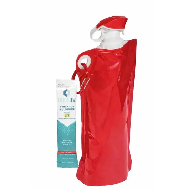 Foldable Water Bottle with Hydration Stick... from ASI 89971 Stuff A Mug