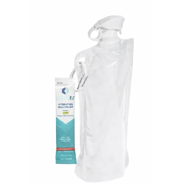 Foldable Water Bottle with Hydration Stick... from ASI 89971 Stuff A Mug