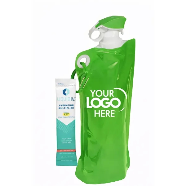 Foldable Water Bottle with Hydration Stick... from ASI 89971 Stuff A Mug