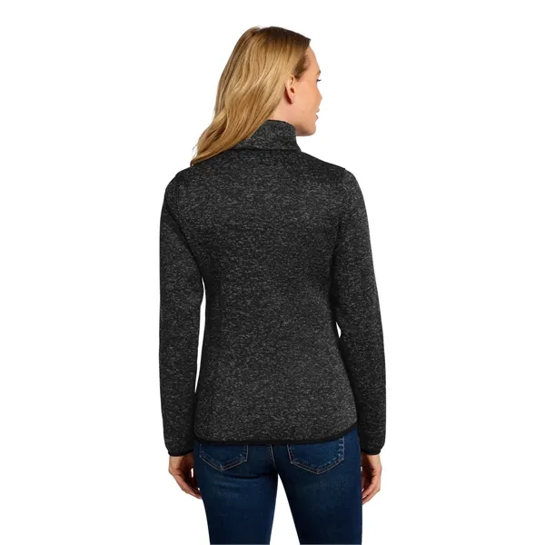 Port Authority Ladies Sweater Fleece Jacket.... from ASI 84863 SanMar