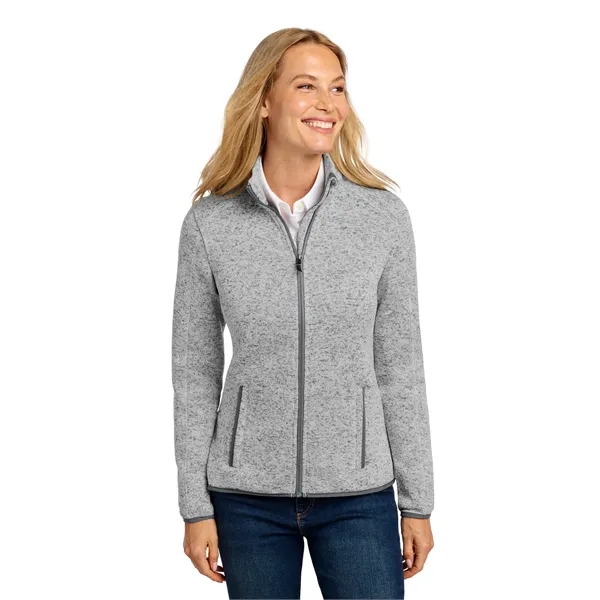 Port Authority Ladies Sweater Fleece Jacket.... from ASI 84863 SanMar