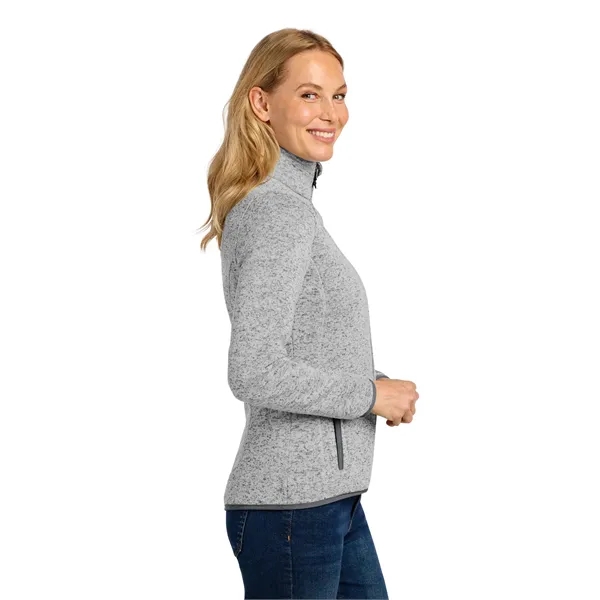 Port Authority Ladies Sweater Fleece Jacket.... from ASI 84863 SanMar