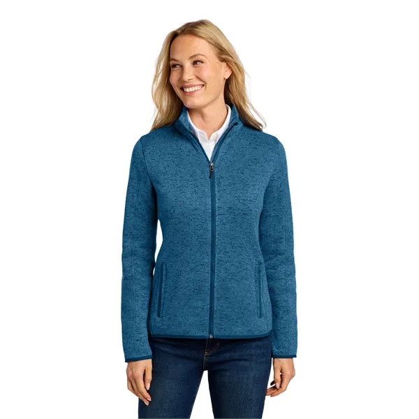 Port Authority Ladies Sweater Fleece Jacket.... from ASI 84863 SanMar