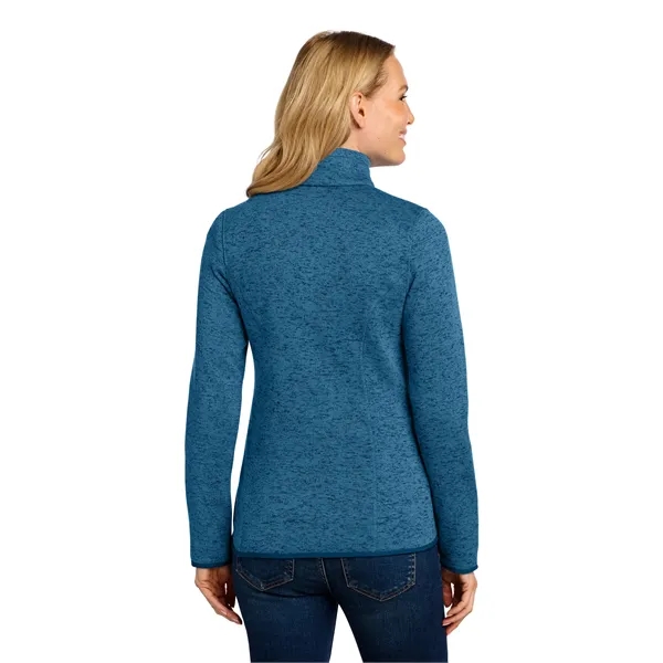 Port Authority Ladies Sweater Fleece Jacket.... from ASI 84863 SanMar