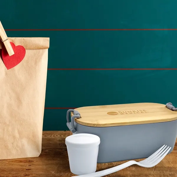 Engraved Bamboo Lunch Box... from ASI 30208 A P Specialties / AP Specialties