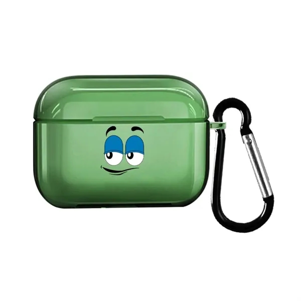 Shockproof TPU earbud case with carabiner plus full color UV imprint... from ASI 37218 Athena Promo (tm)