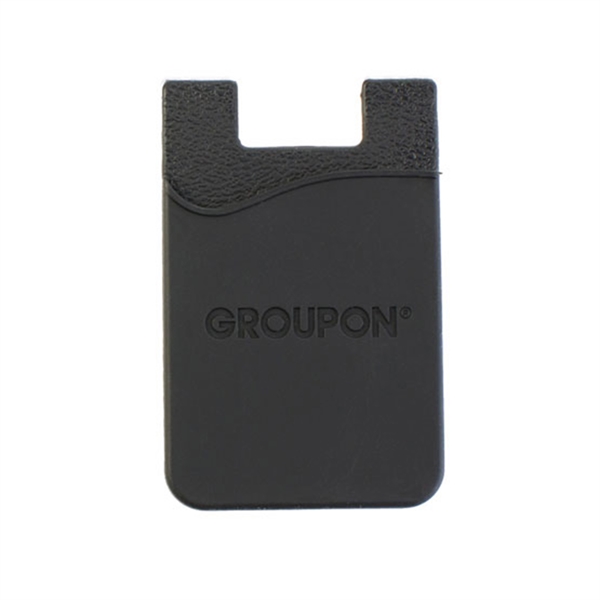 Debossed silicone wallet attaches to your cell phone.... from ASI 90807 Tekweld