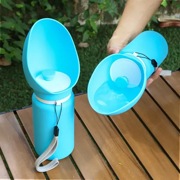 Foldable pet travel water Bottle with leak-proof design, wide bowl, and... from ASI 72657 Active Life Promo / Active Life