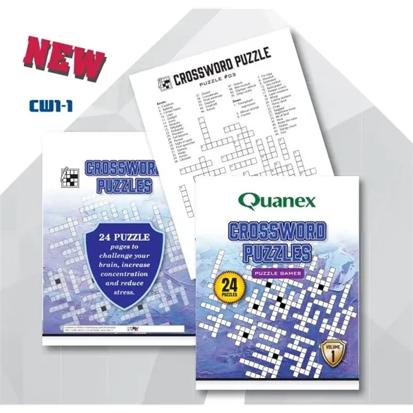 This 32 page Crossword puzzle book is USA printed with a... from ASI 56080 Playing Cards On Demand