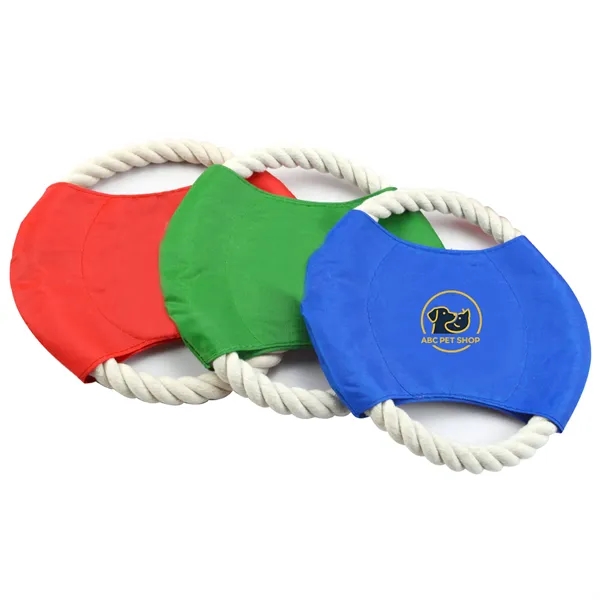 Durable Pet Rope Flying Disc Toy with Oxford fabric, cotton rope,... from ASI 72657 Active Life Promo / Active Life
