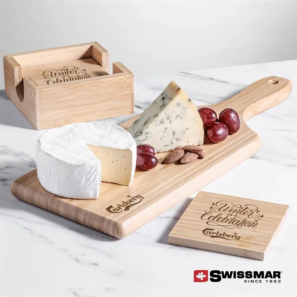 The Swissmar Bamboo Board & Coasters is a matching set ... from ASI 84592 St Regis Group