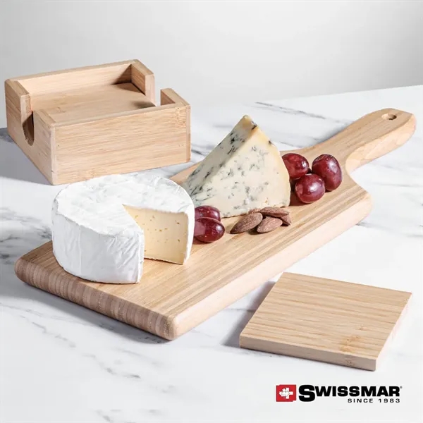 The Swissmar Bamboo Board & Coasters is a matching set ... from ASI 84592 St Regis Group