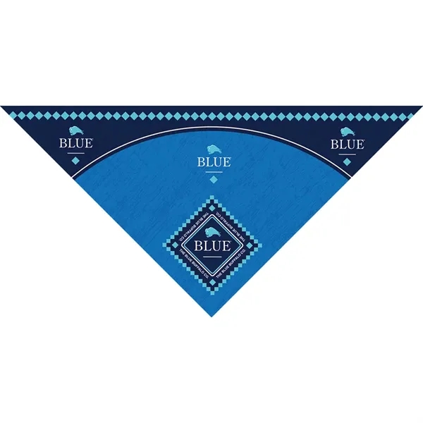 100% cotton pet bandanas; offered in three sizes with triangular shape.... from ASI 44020 Bandanna Promotions By CARO-LINE / Swag-Wag Pets