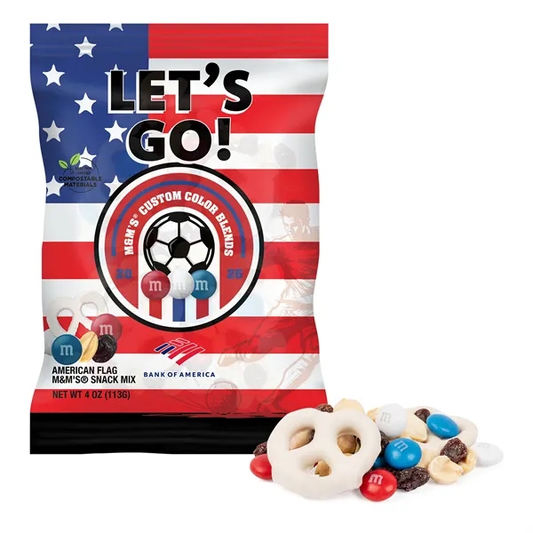Item #CDFB751-WC-E Soccer M&M"S® Snack Mix, 4oz. ECO- Digibag