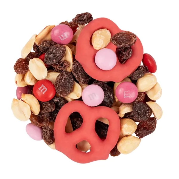 Item #CDFB-755-E 4oz ECO-Digibag, Valentines M&M Snack mix