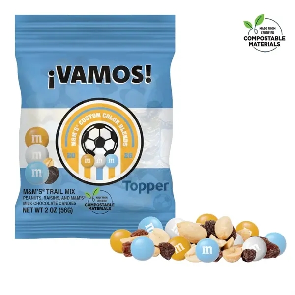 Item #CDHFTMM-WC-E Soccer M&M'S Trail Mix, 2oz ECO-Digibag, Full Color, Color C