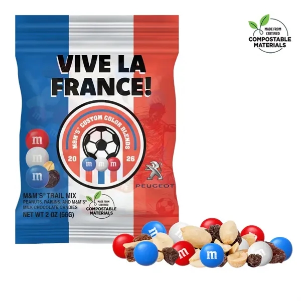 Item #CDHFTMM-WC-E Soccer M&M'S Trail Mix, 2oz ECO-Digibag, Full Color, Color C