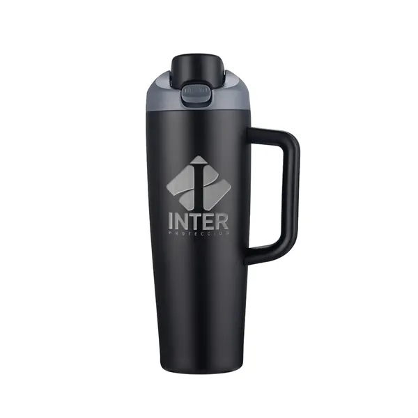 30 oz travel mug vacuum-sealed with powered finish and copper coating... from ASI 31517 Admart Products