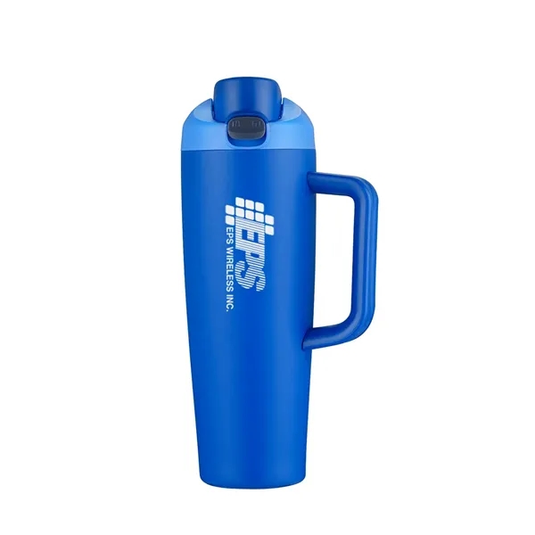 30 oz travel mug vacuum-sealed with powered finish and copper coating... from ASI 31517 Admart Products