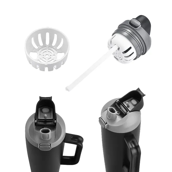 30 oz travel mug vacuum-sealed with powered finish and copper coating... from ASI 31517 Admart Products