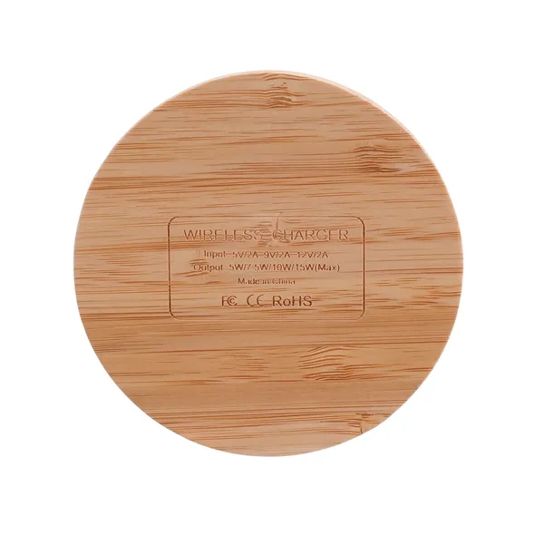 15W Bamboo Wireless Charger.... from ASI 46755 Cosmo Promos