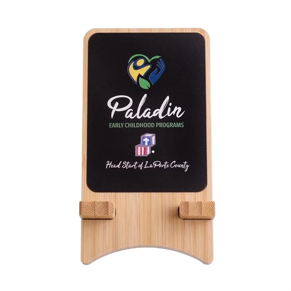 Backlit 15W Bamboo Wireless Charging Stand... from ASI 46755 Cosmo Promos