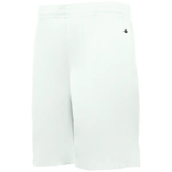 Shorts with double-needle hem, covered elastic waistband with drawcord, Badger heat... from ASI 37461 Augusta Sportswear / Badger Sport