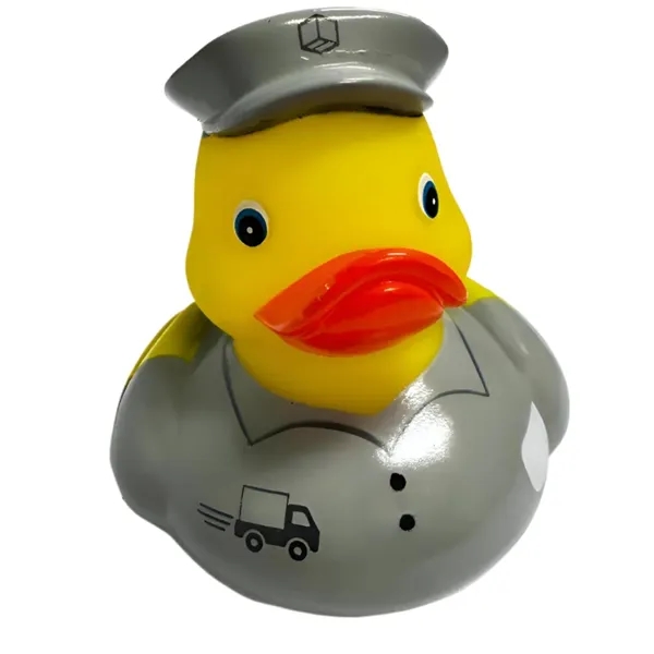 Rubber Delivery Driver Duck, Squeaky floatable toy.... from ASI 31977 Adline Industries Inc