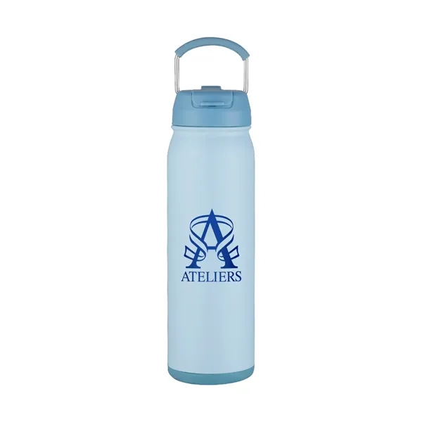 24 oz Top Carry Vacuum Bottle with Twist-Bottom Compartment... from ASI 31517 Admart Products