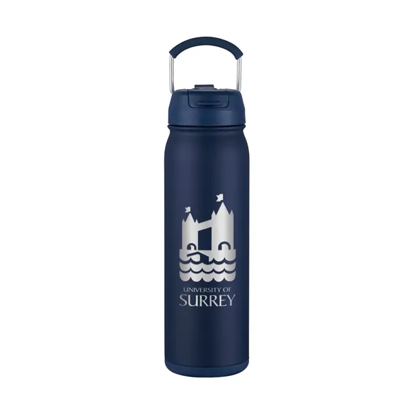 24 oz Top Carry Vacuum Bottle with Twist-Bottom Compartment... from ASI 31517 Admart Products