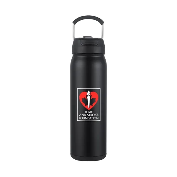 24 oz Top Carry Vacuum Bottle with Twist-Bottom Compartment... from ASI 31517 Admart Products