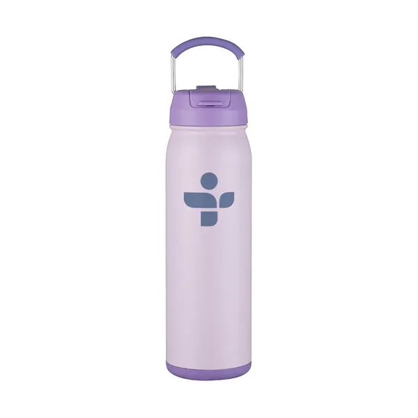 24 oz Top Carry Vacuum Bottle with Twist-Bottom Compartment... from ASI 31517 Admart Products