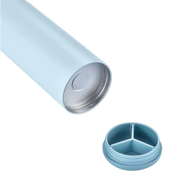 24 oz Top Carry Vacuum Bottle with Twist-Bottom Compartment... from ASI 31517 Admart Products