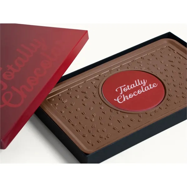 Custom engraved dark, milk or white chocolate 8oz. combo bar.... from ASI 44897 Chocolate Chocolate