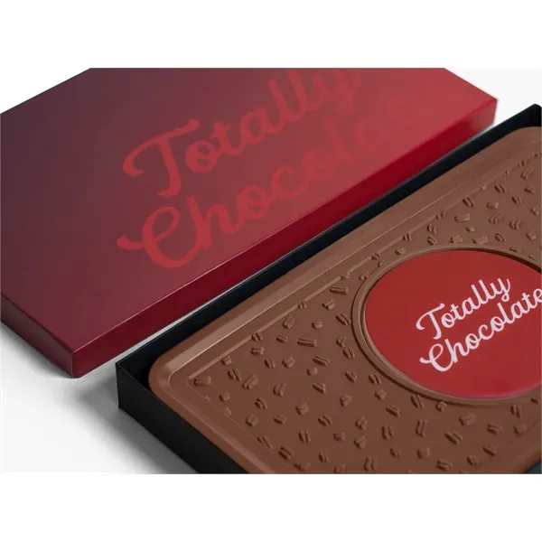 Custom engraved dark, milk or white chocolate 8oz. combo bar.... from ASI 44897 Chocolate Chocolate