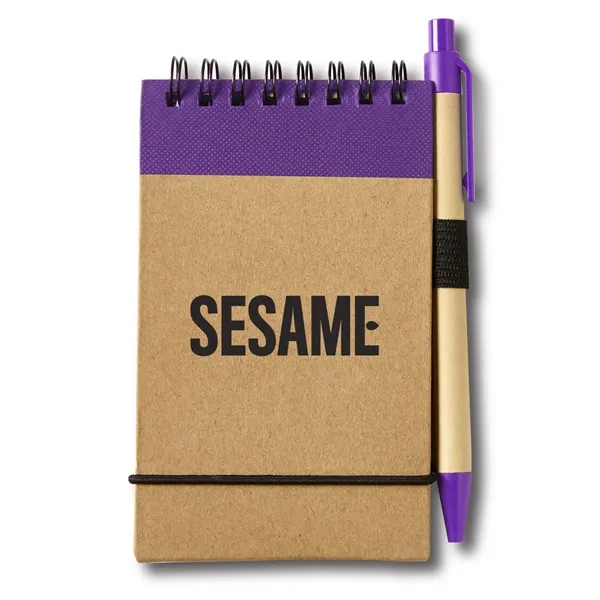 3" x 5" spiral bound eco jotter with pen.... from ASI 63549 Jornik Manufacturing Corp / Jornik