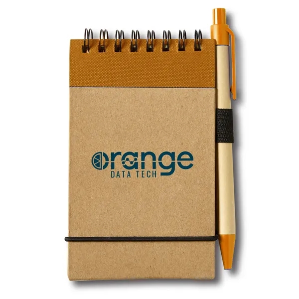 3" x 5" spiral bound eco jotter with pen.... from ASI 63549 Jornik Manufacturing Corp / Jornik