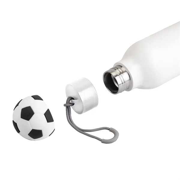 Soccer Top 25 oz Double-Wall Stainless Bottle... from ASI 46755 Cosmo Promos