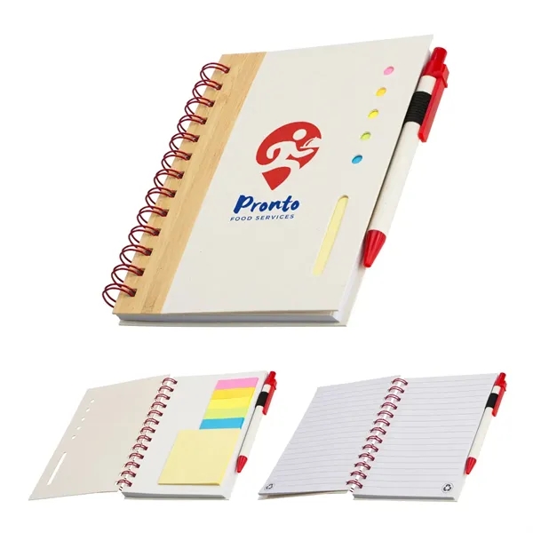 Spiral Notebook with Colorful Sticky Notes & Pen... from ASI 36730 Ariel Premium Supply Inc