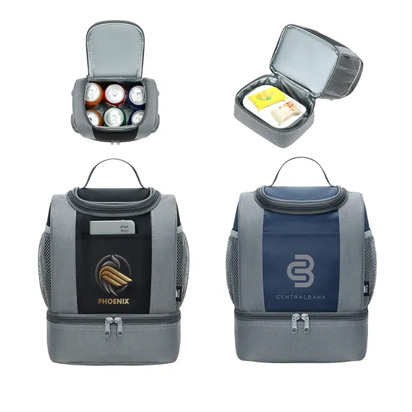 RPET 2-Compartment Lunch Cooler Bag... from ASI 36730 Ariel Premium Supply Inc