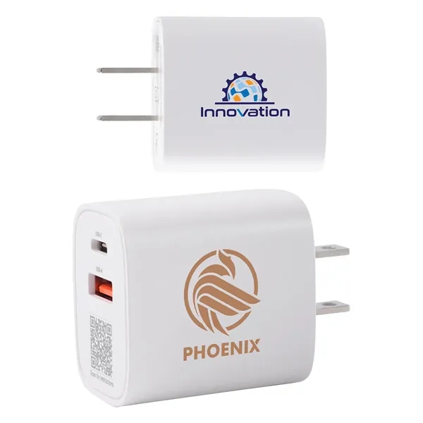 20W 2- Port PD Wall Charger with Dual Outputs... from ASI 36730 Ariel Premium Supply Inc