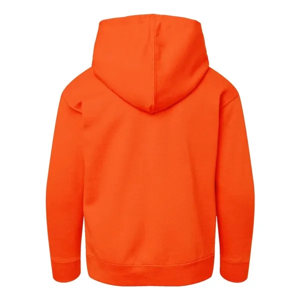 Youth pullover hooded sweatshirt made of 60/40 cotton/polyester fleece with coverstitched... from ASI 84358 S&S Activewear