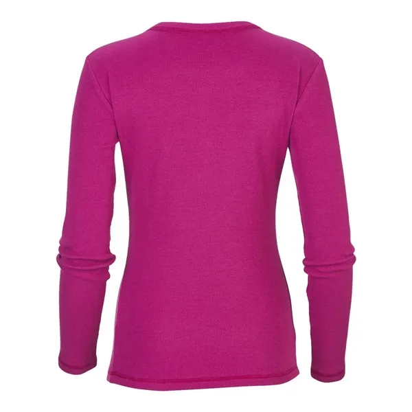 Boxercraft Women's Harper Long Sleeve Henley... from ASI 84358 S&S Activewear