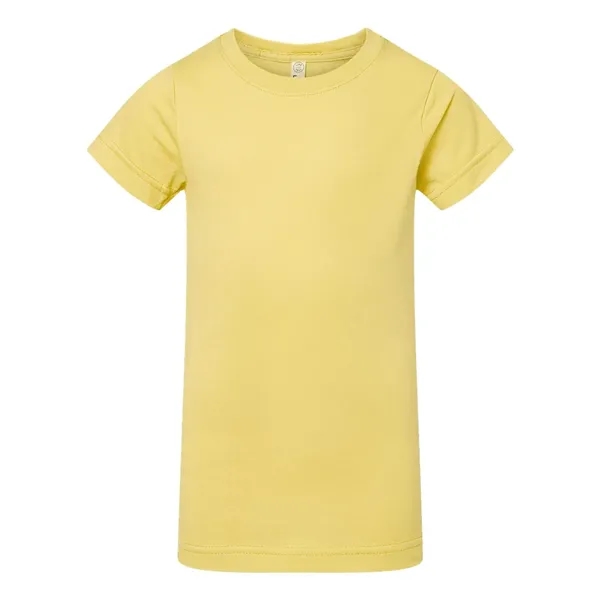Girls' longer length t-shirt with taped neck. Blank product.... from ASI 84358 S&S Activewear