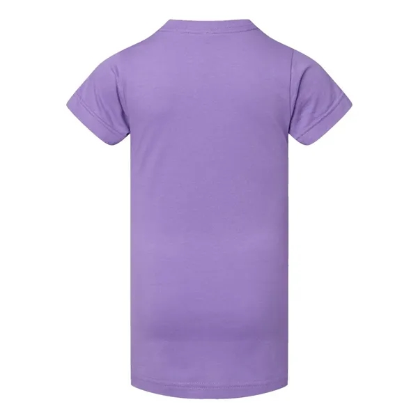 Girls' longer length t-shirt with taped neck. Blank product.... from ASI 84358 S&S Activewear