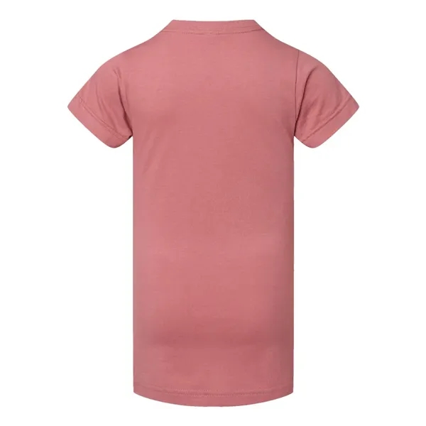 Girls' longer length t-shirt with taped neck. Blank product.... from ASI 84358 S&S Activewear